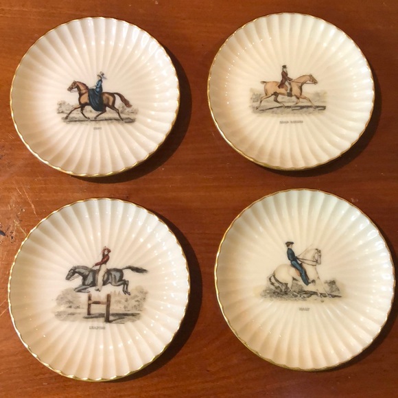 Antique Lenox plates/coasters EUC